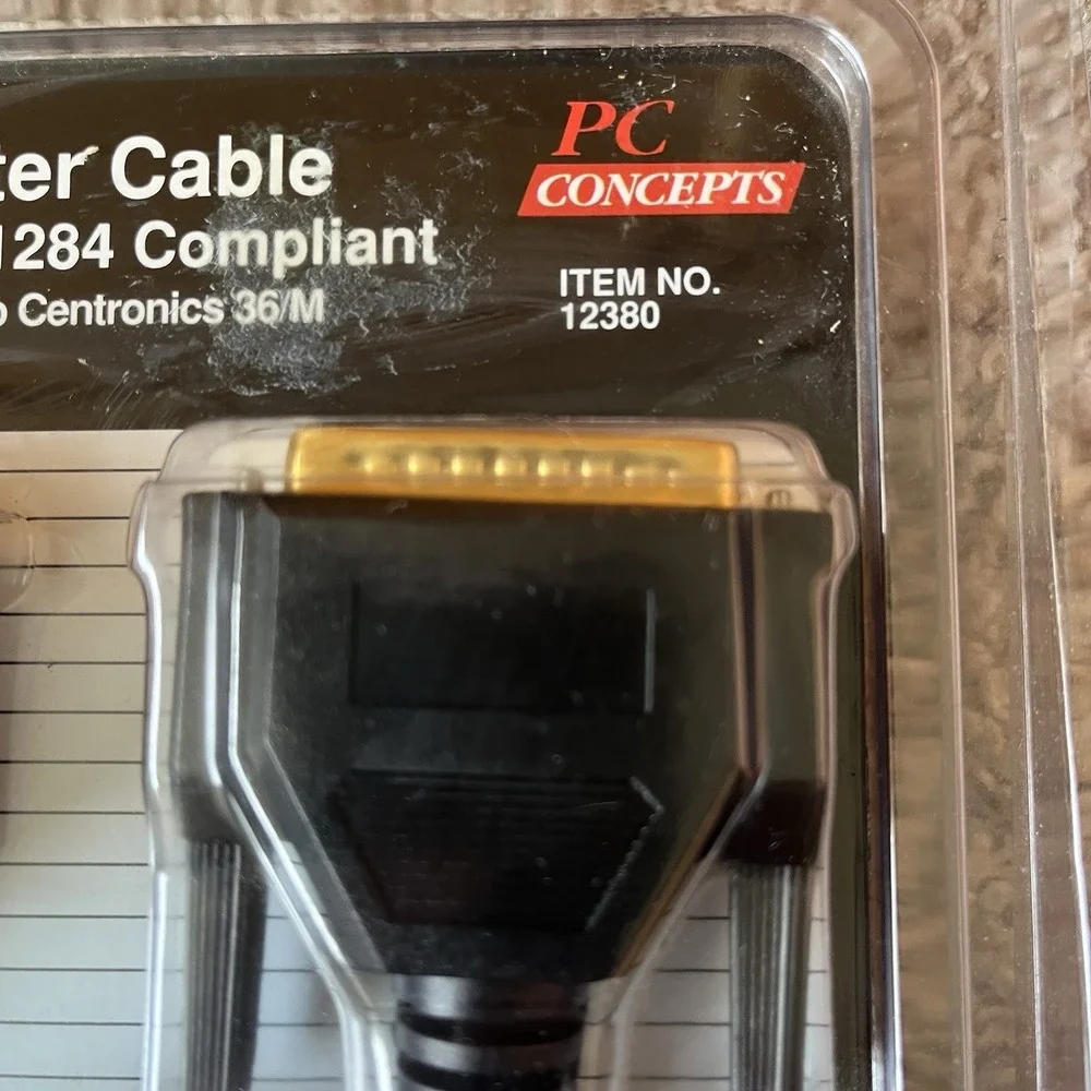 *New* PC Concepts Printer Cable, IEEE-1284 Compliant, 10 ft. 12380